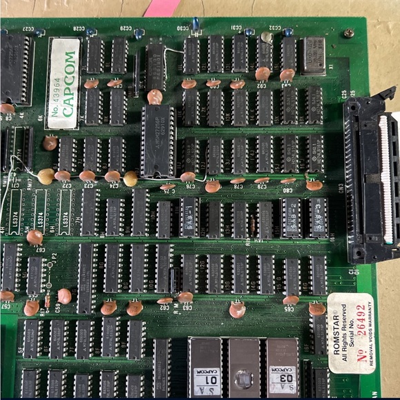 Hyperdyne Side Arms Capcom Romstar Arcade Game PCB Board - Picture 2 of 8